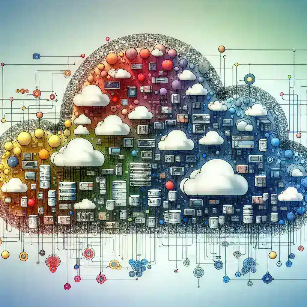 "Imagen de una interfaz de usuario de plataforma de gestión de contenedores en múltiples nubes, ilustrando la orquestación empresarial y la optimización del flujo de trabajo en entornos de TI."